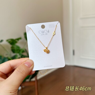 古丽古丽新款时尚高级感气质精致淑女甜美个性复古百搭项链08752