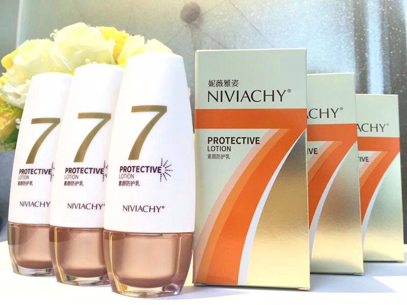 官网正品妮薇雅姿7+BBSPF50倍素颜防晒乳霜遮瑕提亮肤色亮发新款