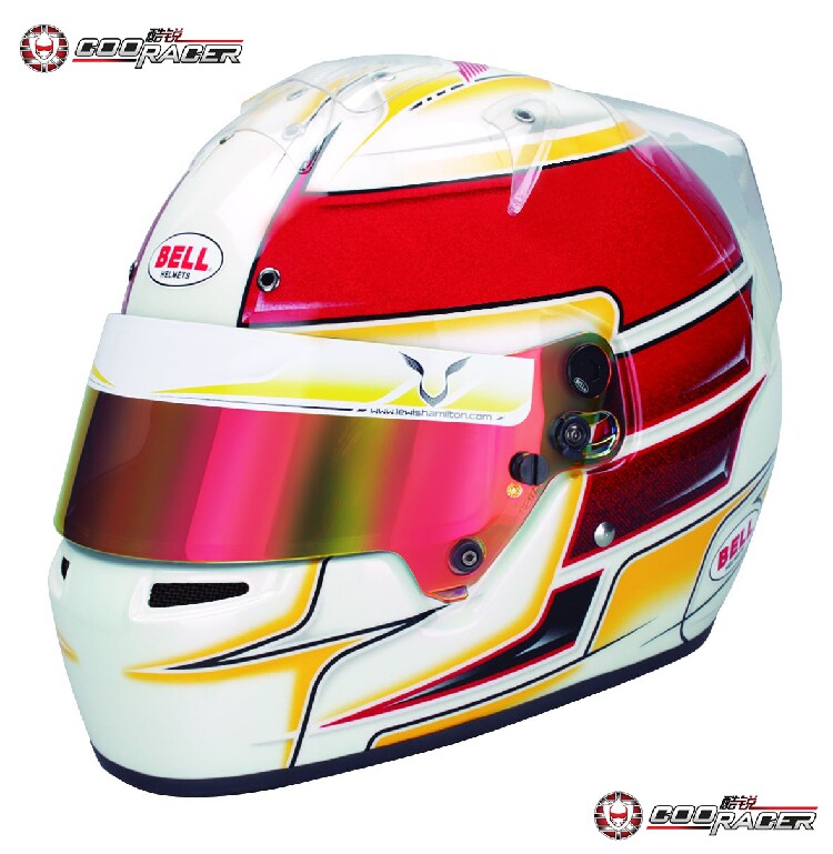 2019新款原装进口bell kc7-cmr 刘易斯 汉密尔顿卡丁车赛车头盔