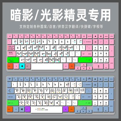 适用惠普HP光影精灵11Victus 2025游戏本15.6寸电脑元气粉键盘膜