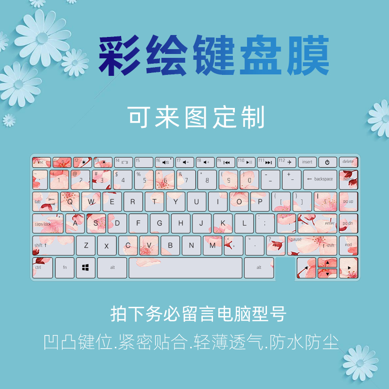 适用HP惠普薄锐ENVYX360 13-ay0056AU ay0059AU彩绘键盘贴保护膜