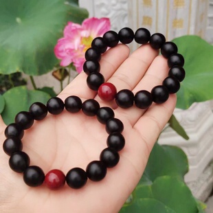 天然野生无患子菩提子佛珠手串绕指柔手链男女鬼见愁朱砂文玩饰品