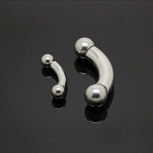 热波饰品 钛钢3mm 粗杆男性系带钉 PA环乳环乳钉眉钉