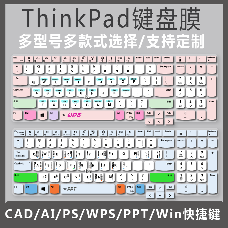 适用联想ThinkPad E15酷睿版15.6寸笔记本电脑办公PPT键盘贴膜WPS