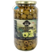 卡利亚去核青橄榄935g即食西餐配菜西班牙原装 Olive 进口玻璃瓶装