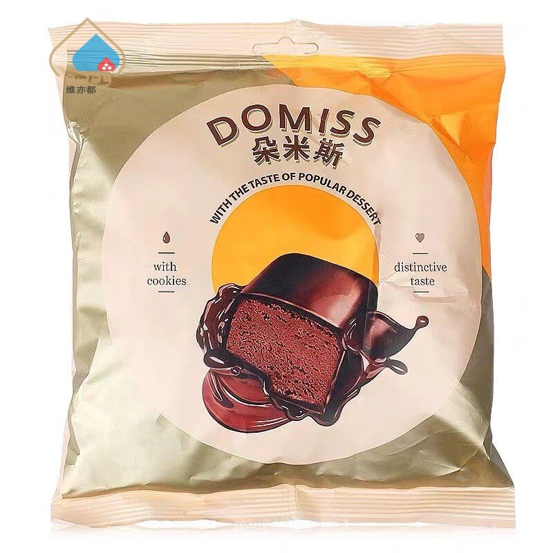 俄罗斯进口KDV多米斯牌代可可脂巧克力涂层饼干碎夹心糖500g包邮