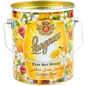 德国琅尼斯天然多花种蜂蜜2kg桶装液态蜜原装进口礼盒4斤Langnese