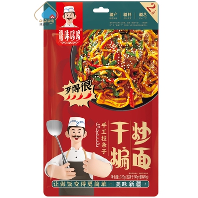 疆味哆哆干煸炒面煮食方便食用