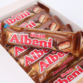 ULKER优客牌Albeni牛奶巧克力夹心饼干40g哈萨克斯坦进口休闲零食