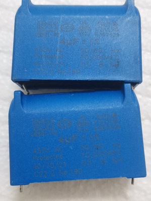 高压精密电磁炉电容 4uF 450VAC 1200VDC 脚距43mm BM 薄膜电容