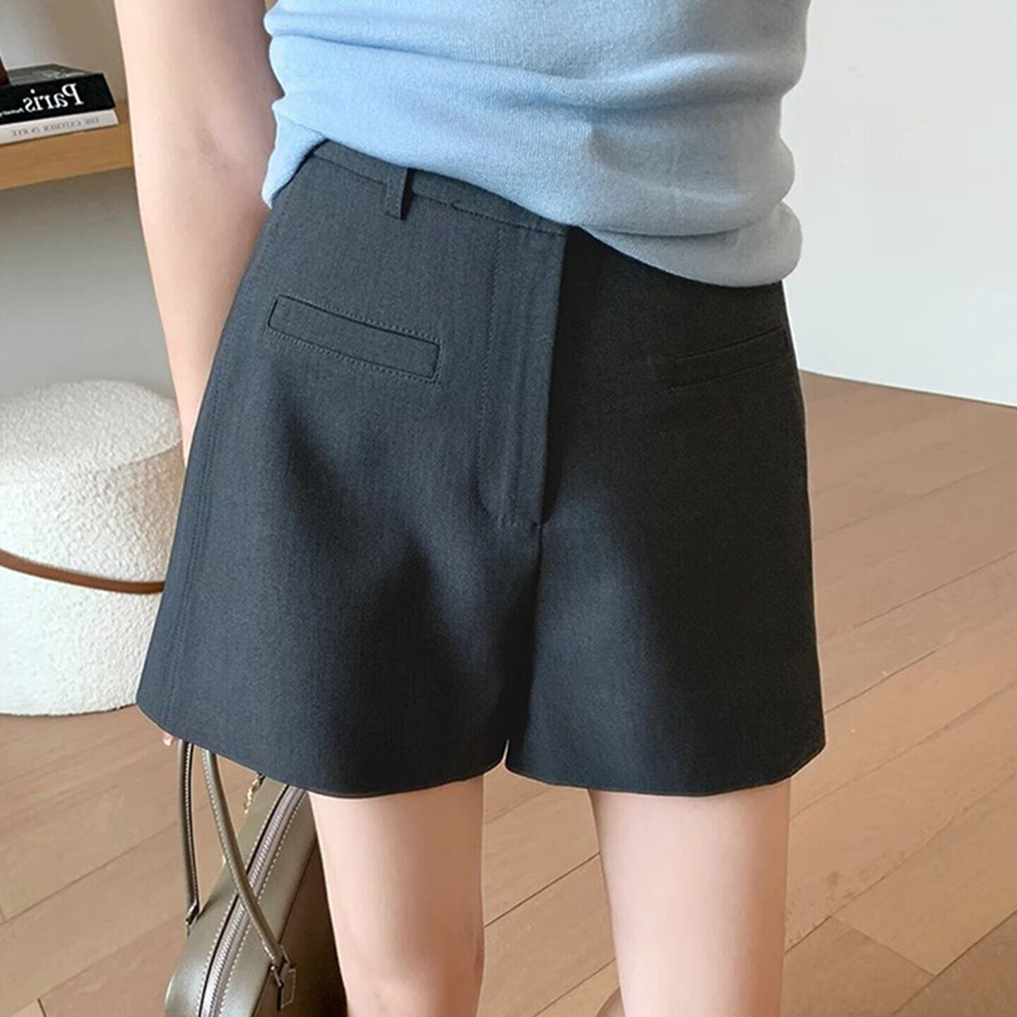 高级感西装休闲短裤女2026夏季新款大码胖mm高腰遮胯显瘦A字热裤