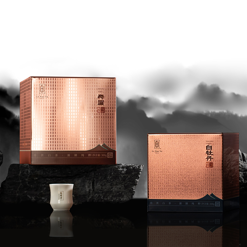 绿雪芽福鼎白茶正方罐礼盒套装