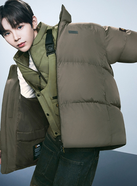 NATIONAL/国家地理 韩国代购直邮特价男保暖连帽羽绒服N244UDW851