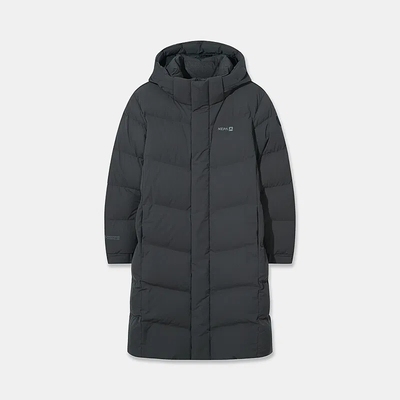 NEPA 韩国代购直邮 25秋男女户外简约防风连帽长款羽绒服7LF2025