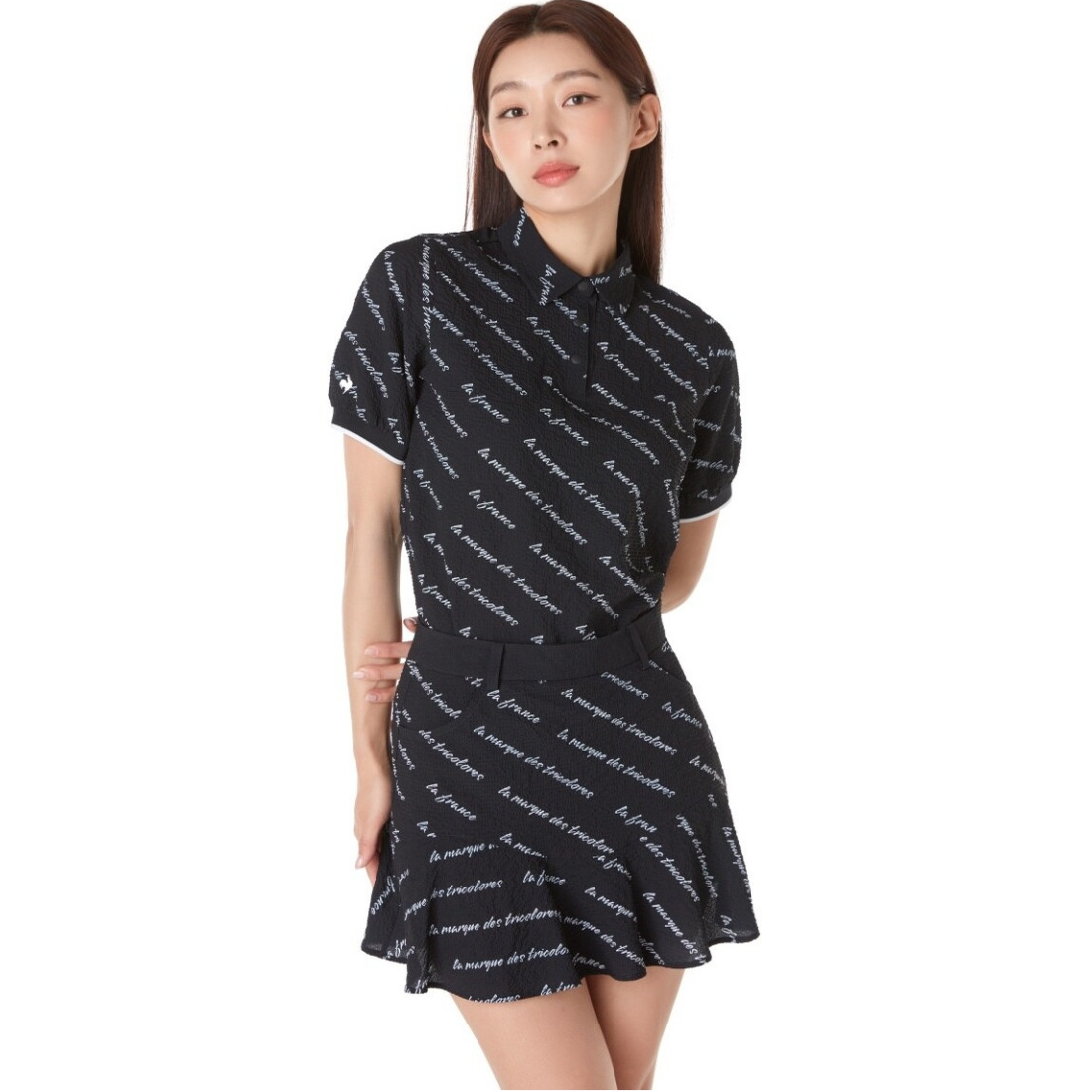 Lecoq Golf 法国公鸡高尔夫韩国代购直特价夏女翻领运动短袖T恤