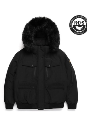 NATIONAL/国家地理 韩国代购直邮特价男连帽鹅绒羽绒服N244MDW930