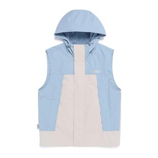 NATIONAL/国家地理 韩国代购直邮26SS男女款2L连帽马甲N261UVT030