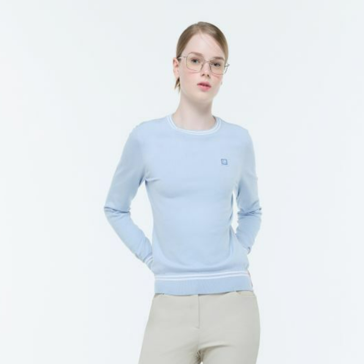 Lecoq Golf法国公鸡高尔夫 韩国代购直邮25秋冬女运动圆领毛衣