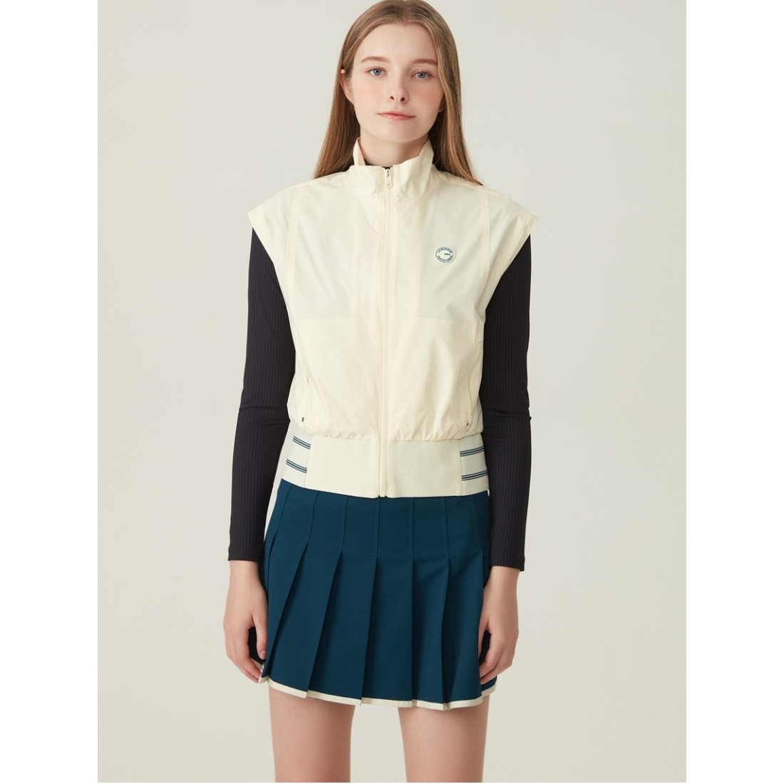 Lecoq Golf法国公鸡高尔夫韩国代购直邮特价夏女轻柔褶皱运动裙