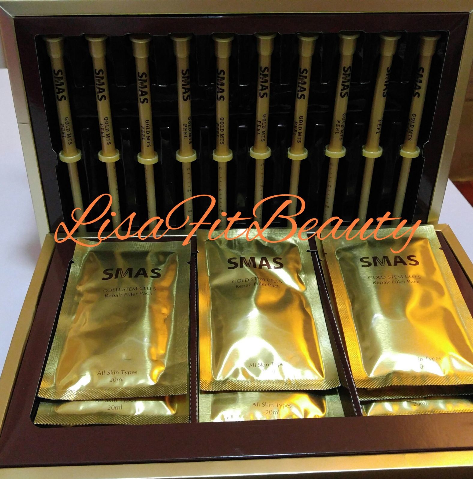 S MAS 3D水光納米黃金針1套盒瘡印毛孔膠原蛋白緊緻提亮柔嫩光澤