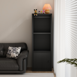 实木窄型夹缝收纳柜三层置物柜沙发边柜子收纳柜小型卡莱克格子柜