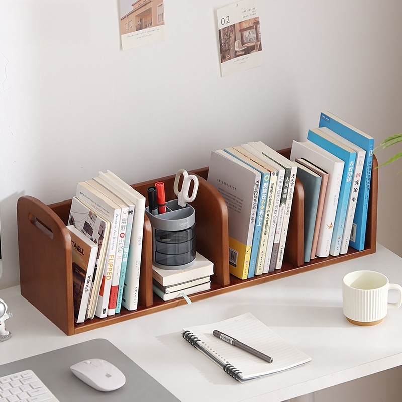 实木桌上书架学生宿舍桌面置物架办公桌整理架简易收纳层架小型书,住宅家具,书架,淘宝优惠券,粉丝福利购,淘宝优惠卷