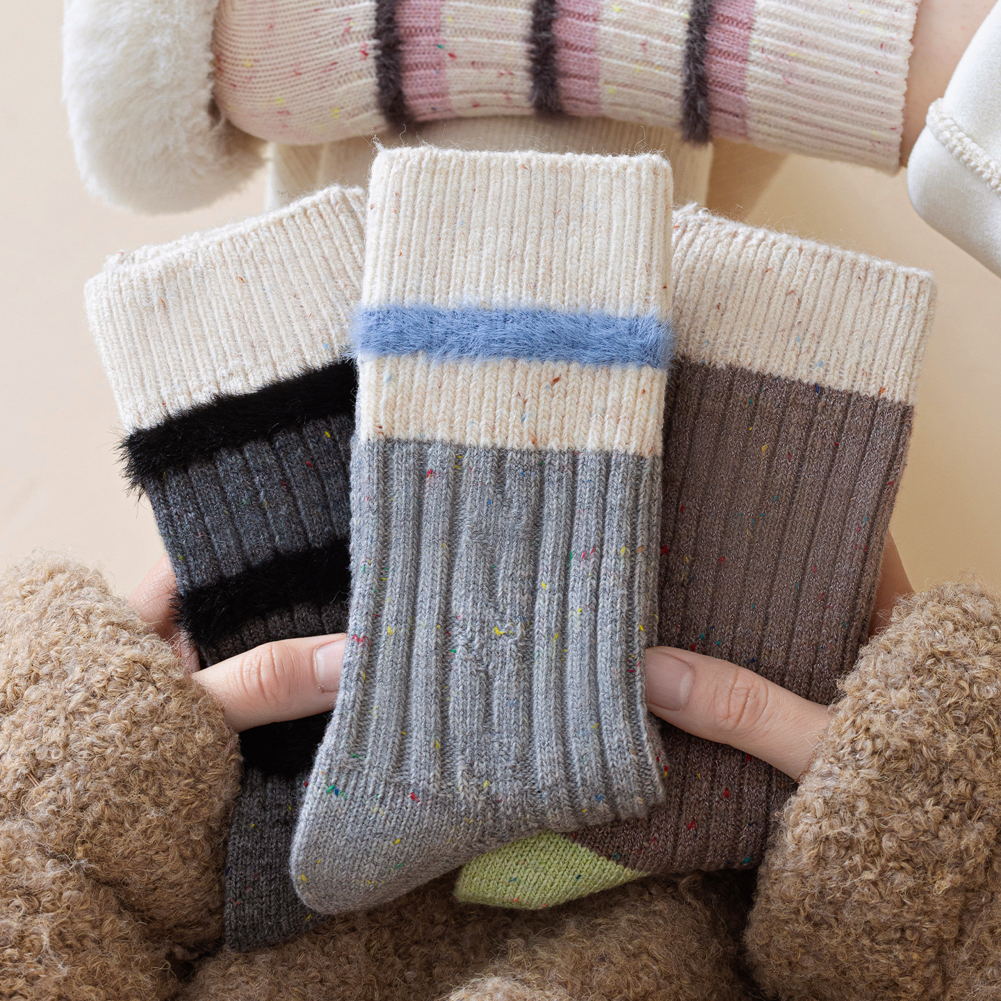 【羊毛加厚袜】冬天巨保暖