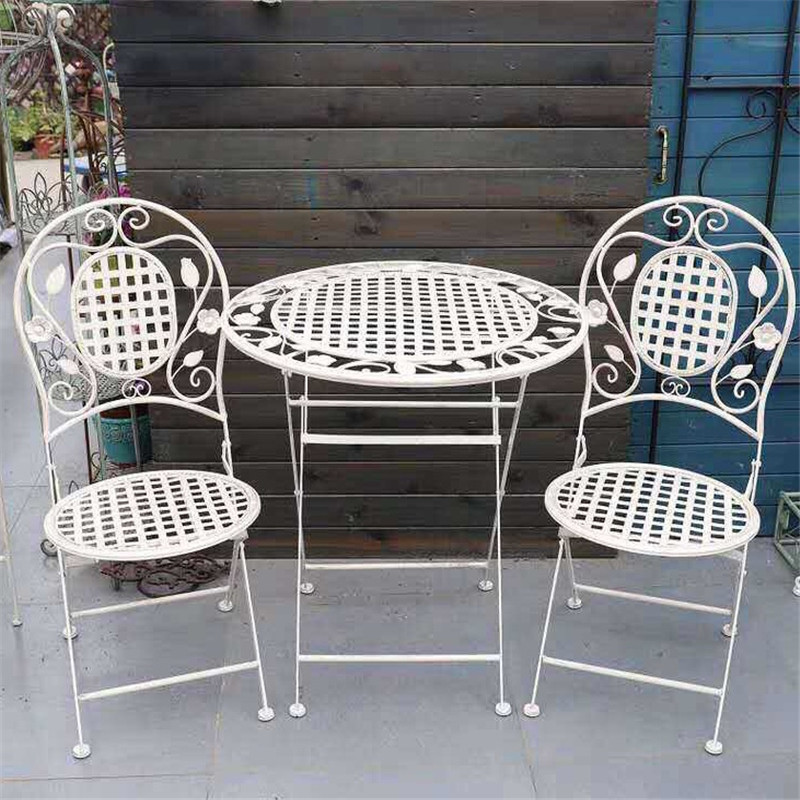 网格铁艺桌椅户外复古铁艺阳台