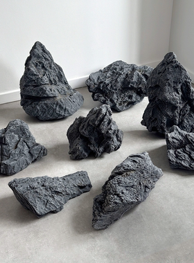 仿真PU景观石轻量化多用途庭院装饰摆件汽车展厅套装室内外造景