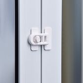 移门推拉门锁扣简易免打孔儿童安全锁卡扣抽屉柜门纱窗户固定搭扣