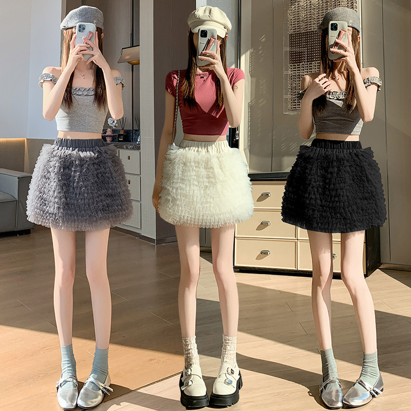 法式甜美减龄网纱半身裙女2026春款温柔百搭a字蓬蓬芭蕾蛋糕短裙,女装/女士精品,半身裙,淘宝优惠券,粉丝福利购,淘宝优惠卷