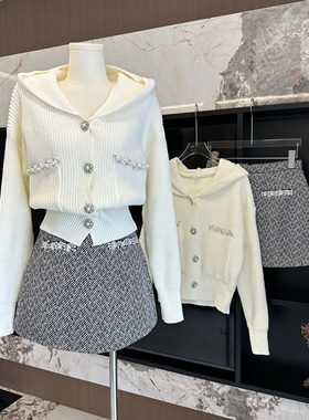 一口棉花糖谈一场甜甜的恋爱~私心爱的珍珠连帽羊毛软软开衫