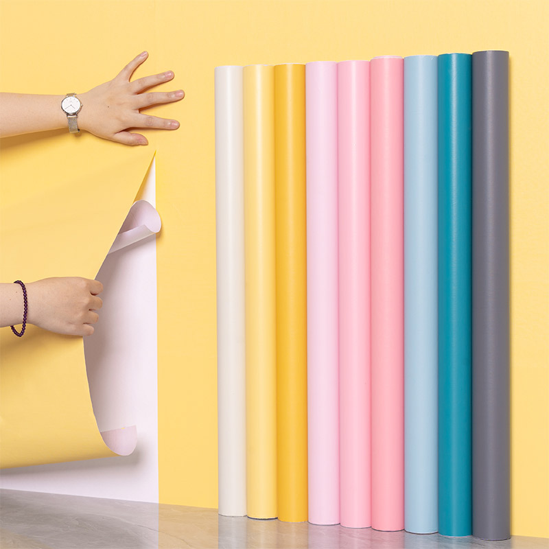 墙纸自粘防潮防霉墙壁纸纯色