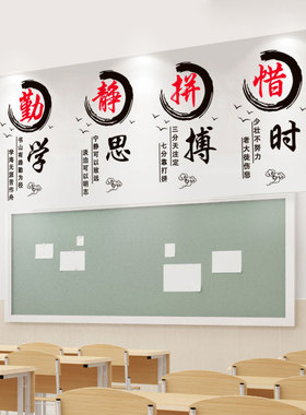 速发教室班级装饰文学墙布贴置高考励习名言警句化志标语墙壁贴画