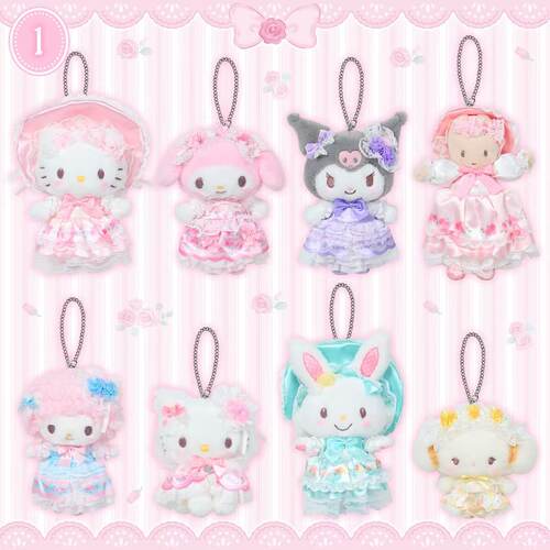 【预】Sanrio三丽鸥洛丽塔茶会系列Hello Kitty美乐蒂挂件礼物