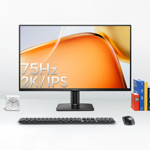 飞利浦27英寸2K显示器IPS办公家用台式电脑屏幕低蓝光27E2N1500L