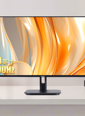 飞利浦24英寸IPS显示屏100HZ显示器窄边框蓝光不闪屏24E1N1100D