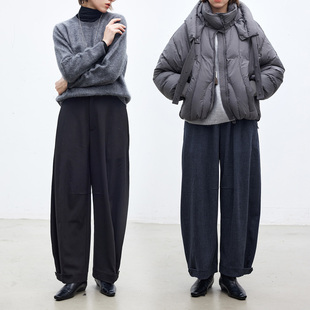 Dotdrobe多着 腰头可调节 裤脚可改型秋冬阔腿裤女免烫抗皱两色入