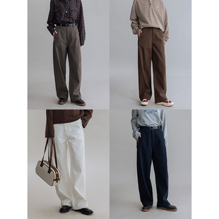 Dotdrobe多着 洗水棉抓绒镰刀裤休闲裤女早秋灰色/咖色/藏青/白色