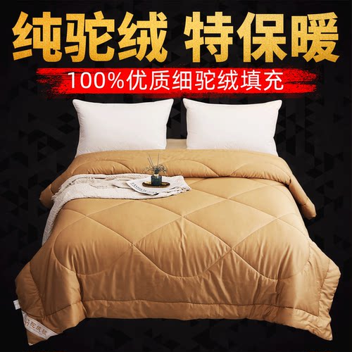 诗润姿100%纯驼绒被巨保暖