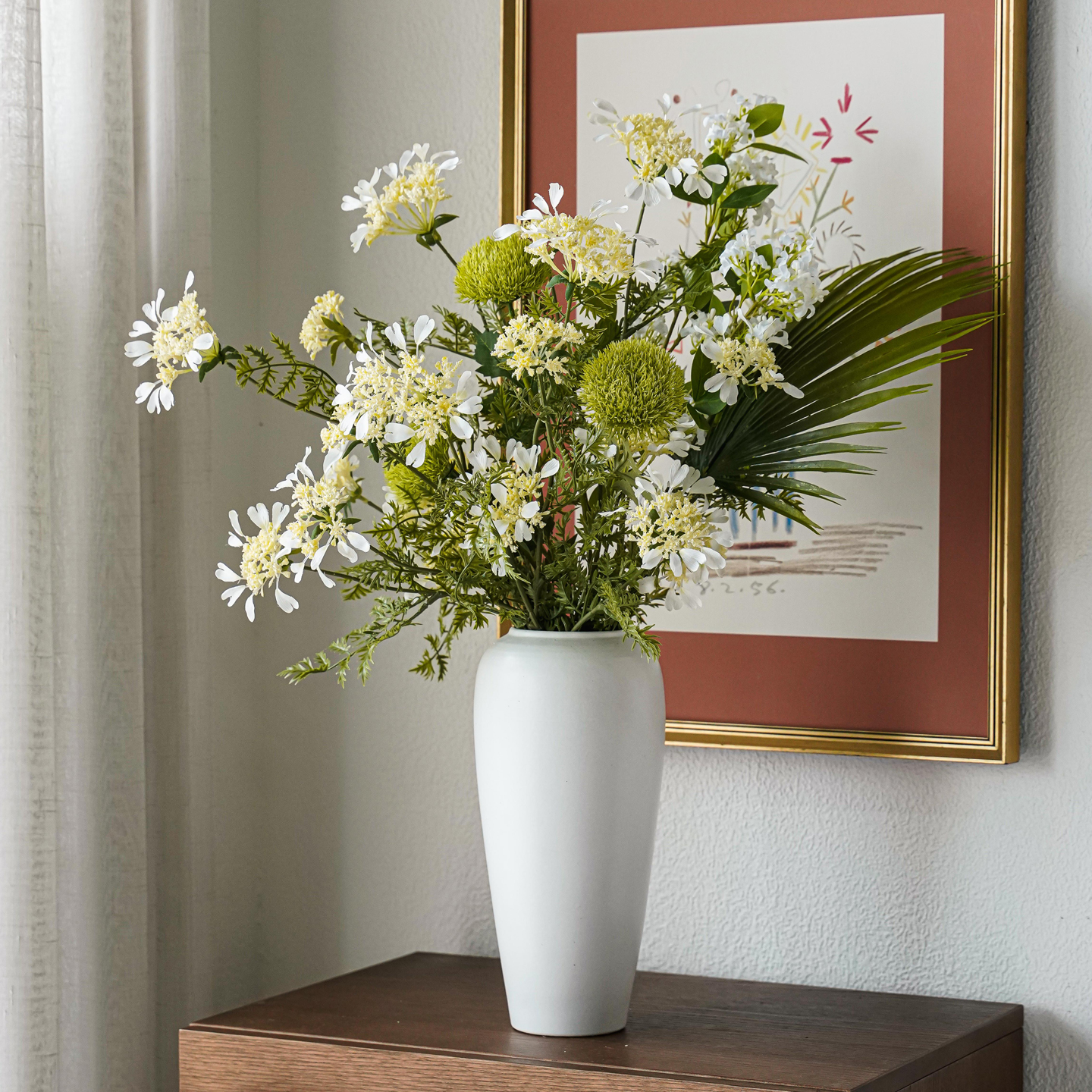 蕾丝仿真花假花束客厅电视柜轻奢高端餐桌装饰摆设插花花艺摆件