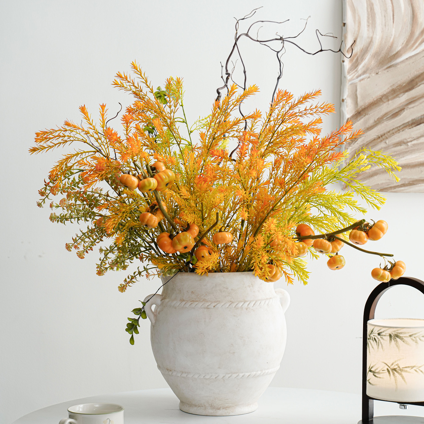 假花仿真花摆设千层金客厅玄关插花招财氛围感室内装饰拍摄道具