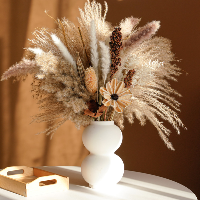 文艺复古天然芦苇干花束套装民宿服装店橱窗装饰家居桌面真花摆件,家居饰品,干花/花瓣/干花包/干树枝,淘宝优惠券,粉丝福利购,淘宝优惠卷