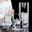 直筒玻璃花瓶轻奢高级感摆件客厅富贵竹水培绿植插花透明醒花桶