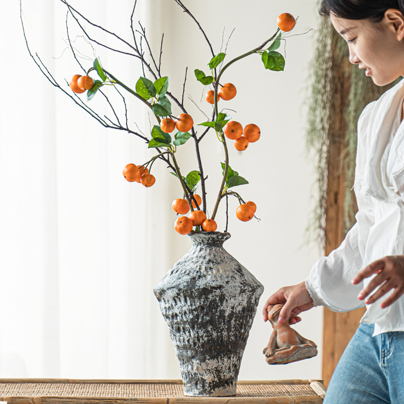 仿真花假花摆设南瓜枝果实装饰摆件树枝插花客厅花束室内装饰干花