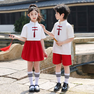 六一儿童中国风表演服幼儿园大合唱朗诵演出服中小学生运动会班服