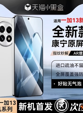 适用一加13钢化膜一加13手机膜1+13高清一加12防爆oneplus防指纹抗蓝光13全屏覆盖十三新款手机屏幕保护贴膜+