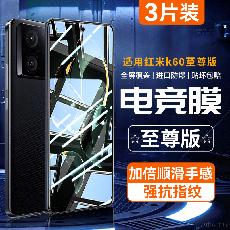 适用红米k60至尊版钢化膜手机膜