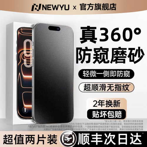 NEWYU真360°AR护眼防窥膜适用iP