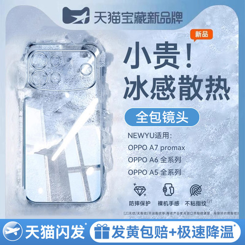适用oppo系列冰晶透明壳